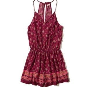 Hollister Boho Peasant Tie-Waist Romper